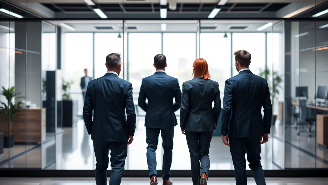 IT-Berater auf dem Weg ins Geschaeft